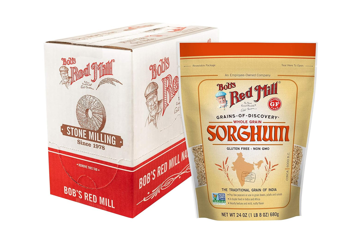 Bob's-Red-Mill-Grano-de-sorgo,-24-onzas-(paquete-4),-725