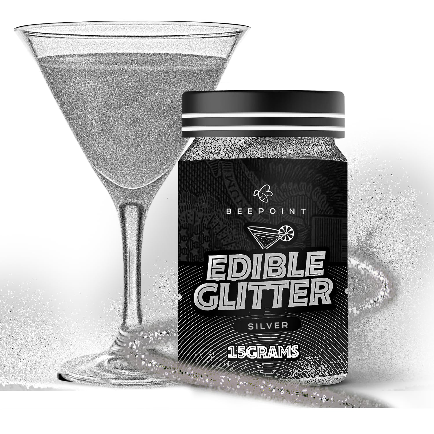 BeePoint-Silver-Edible-Glitter-for-Drinks-15g---Food-Grade,-Vibrant-Color-Powdered-for-604