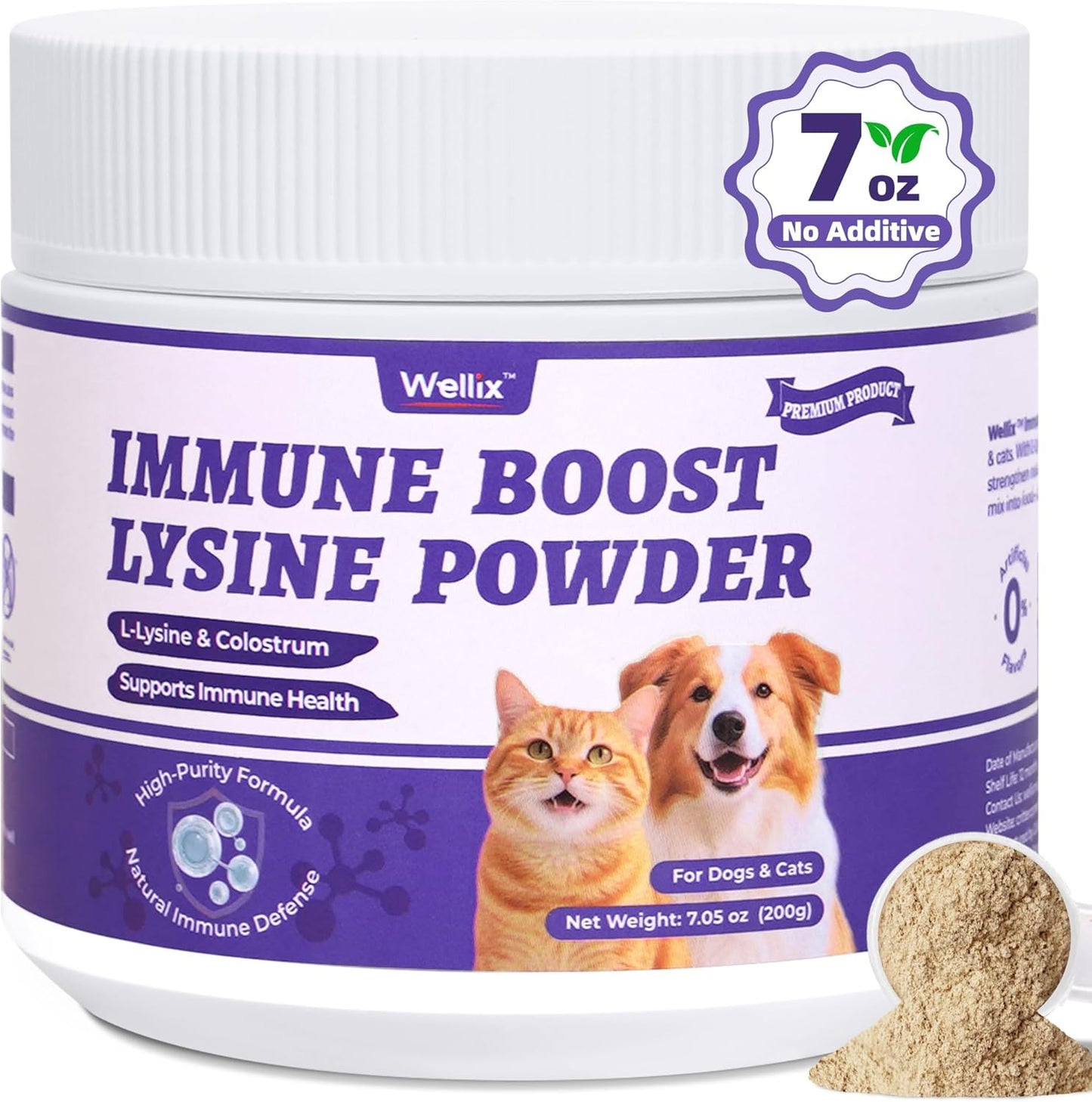 Wellix-7.05-oz-Lysine-Powder-for-Cats-&-Dogs,-Immune-Support-&-Cough-566