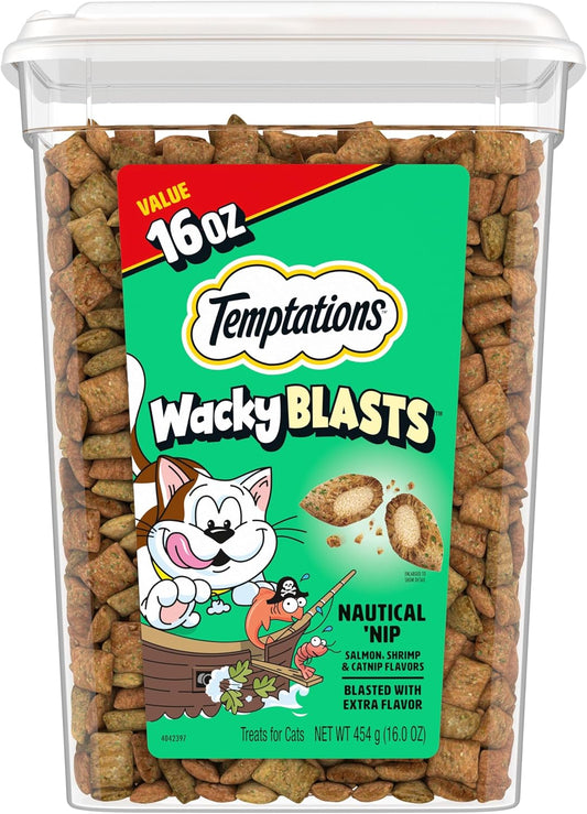 Temptations-Wacky-Blasts-Cat-Treats,-Nautical-Nip’-Flavor,-16-oz.-Tub----628