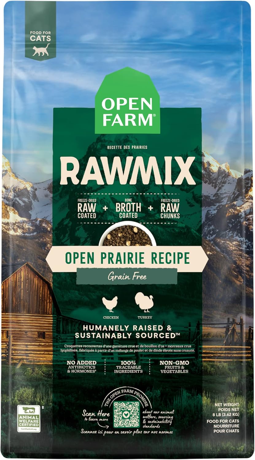 Open-Farm-RawMix-Prairie-Recipe-for-Cats,-Includes-2118