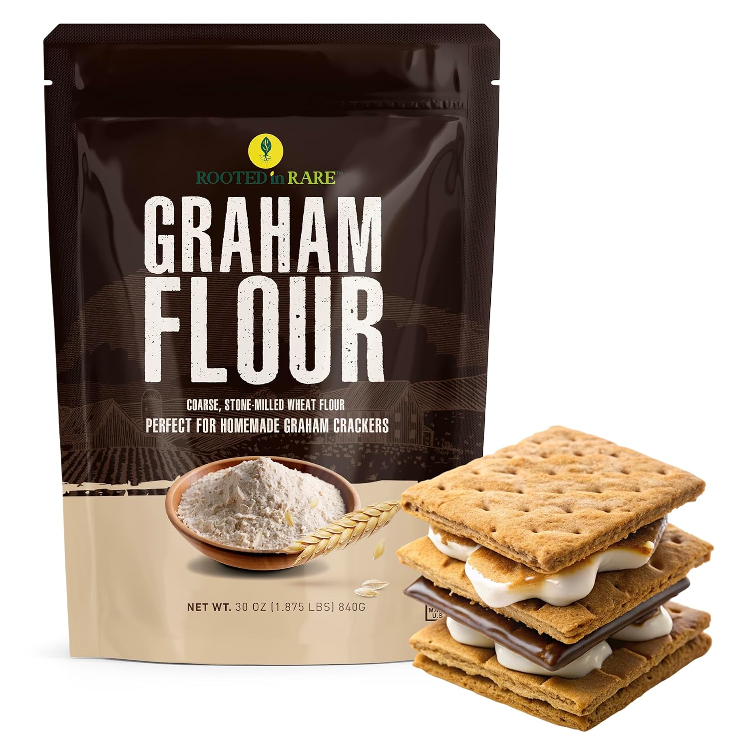 Graham-Flour-For-Baking---30-Ounce-Bag---Product-of-USA-Stone-Whole-1147