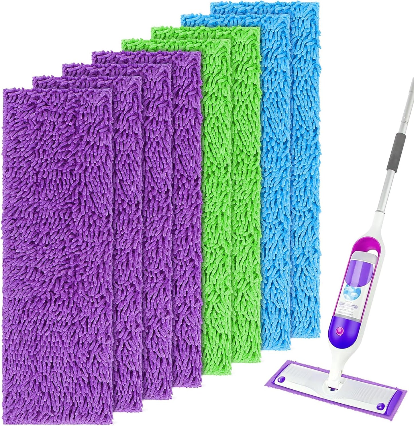UNIMADE-Reusable-Mop-Pads-for-Swiffer-PowerMop,-8-Pack-Microfiber-Mop-Pad-Refill-with-Scrubber-594