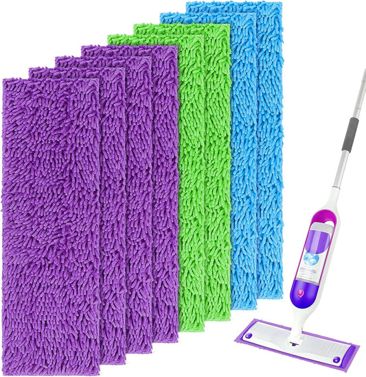 UNIMADE-Reusable-Mop-Pads-for-Swiffer-PowerMop,-8-Pack-Microfiber-Mop-Pad-Refill-with-Scrubber-594