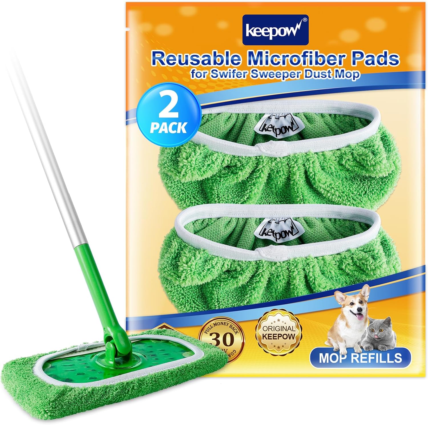 KEEPOW-Reusable-Microfiber-Mop-Pads-for-Swiffer-Sweeper-Mop,-Washable-1102