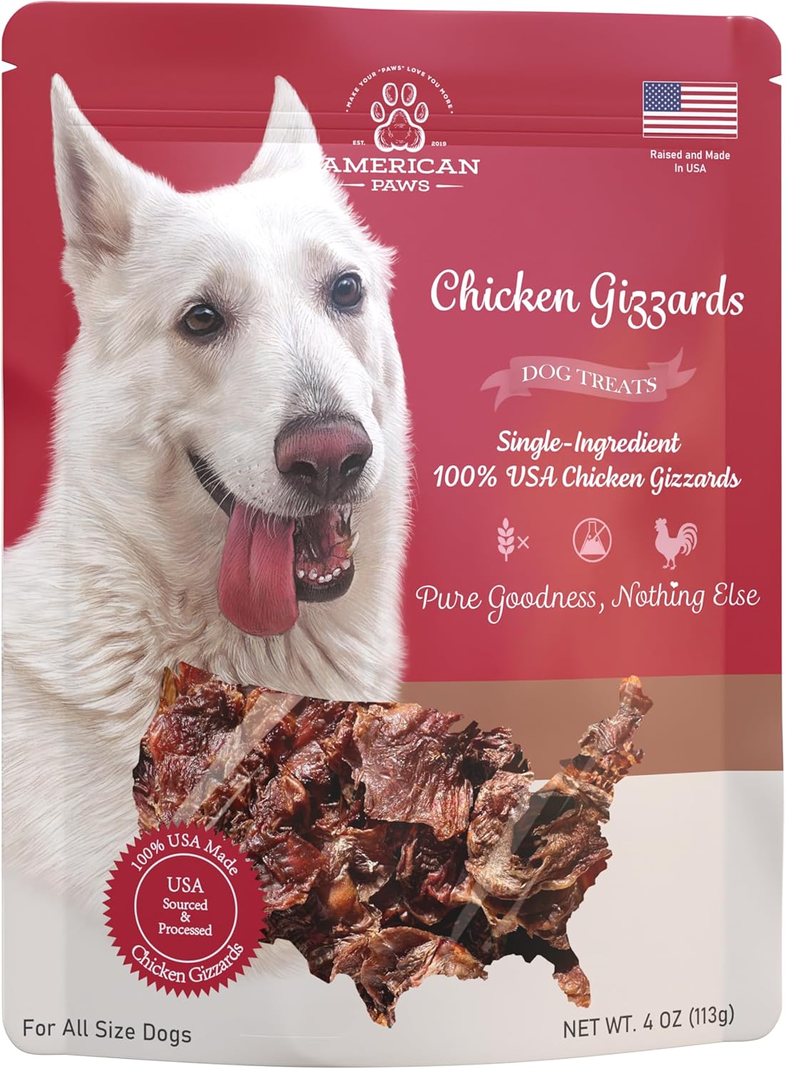 Dehydrated-Chicken-Gizzards-Dog-Treats,-Only-One-Ingredient,-119