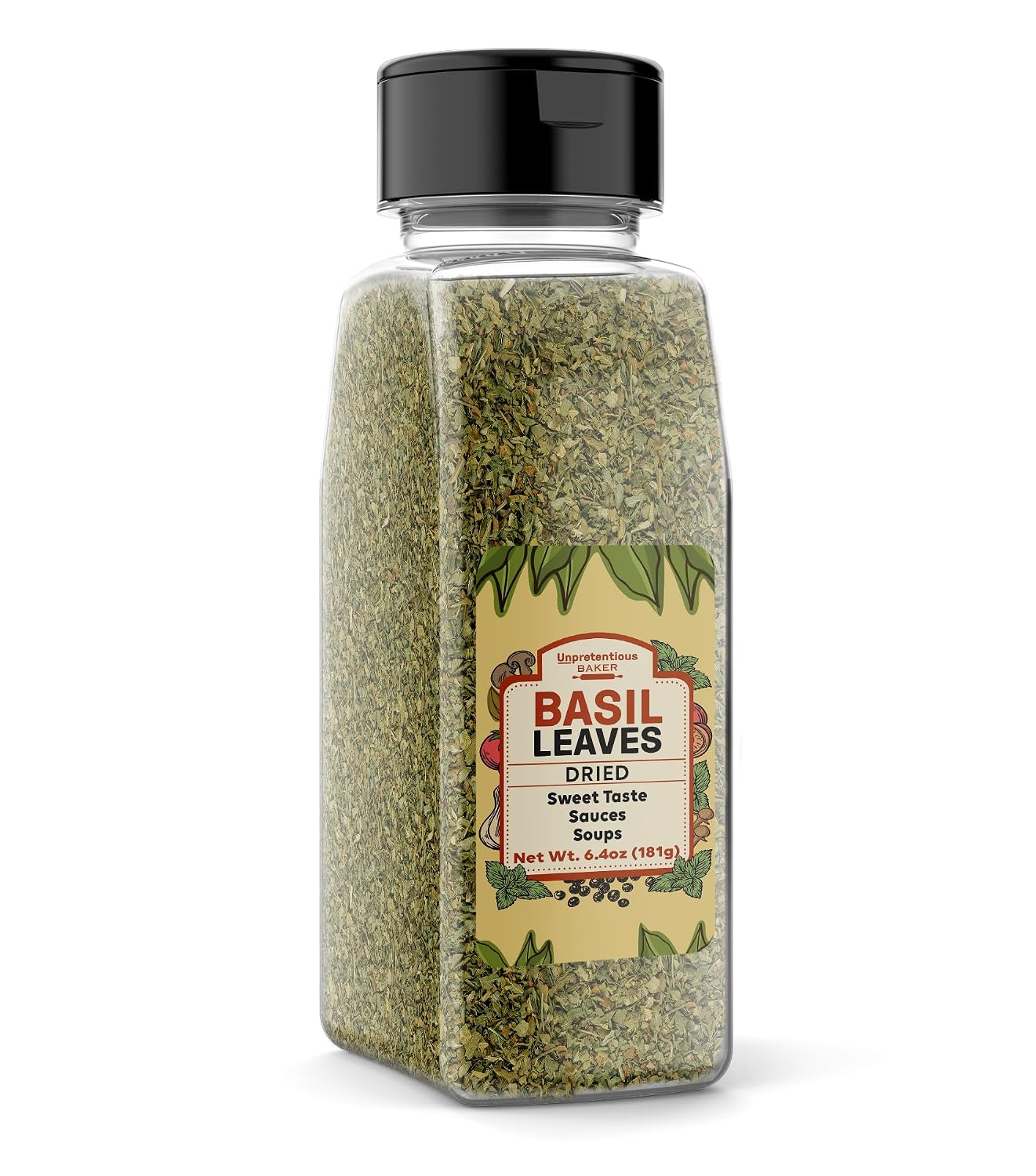 Unpretentious-Basil-Leaves,-6.4-oz,-Cut-&-Sifted,-Sweet-Flavor,-Sauces-&-1622