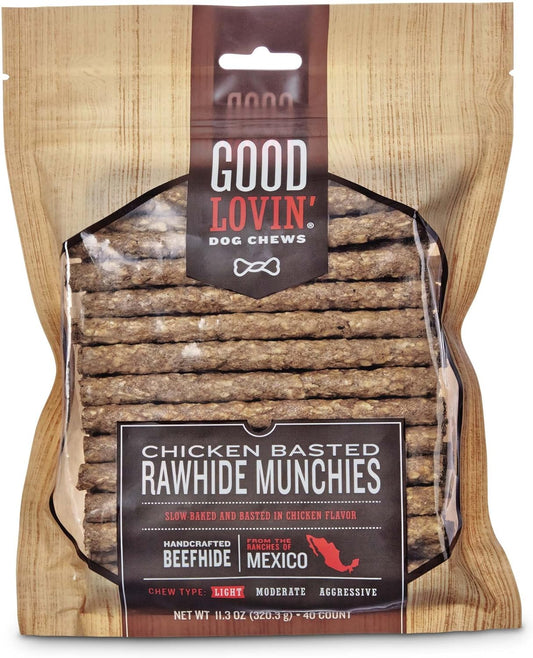 Good-Lovin'-Chicken-Basted-Rawhide-Munchie-Dog-Chews,-Pack-of-40,-OZ-806
