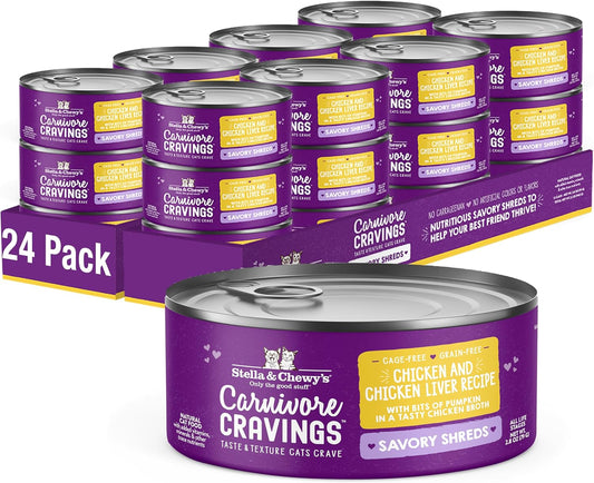 Stella-&-Chewy's-Carnivore-Cravings-Savory-Shreds---Wet-Cat-Food---High-Moisture-853