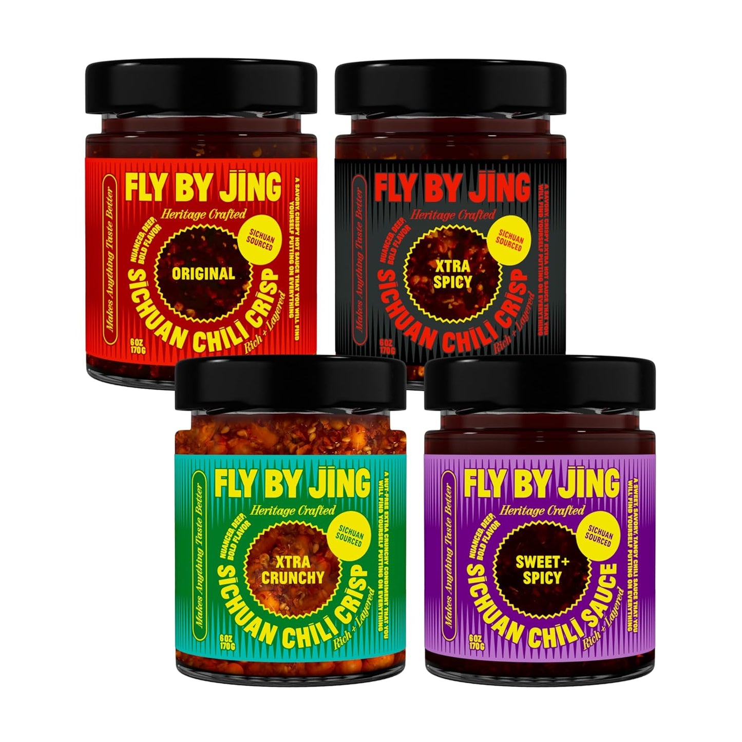 FLYBYJING-Chili-Crisp-Bundle:-Four-Premium-Sichuan-Chili-Sauces-Variety-Pack---1625