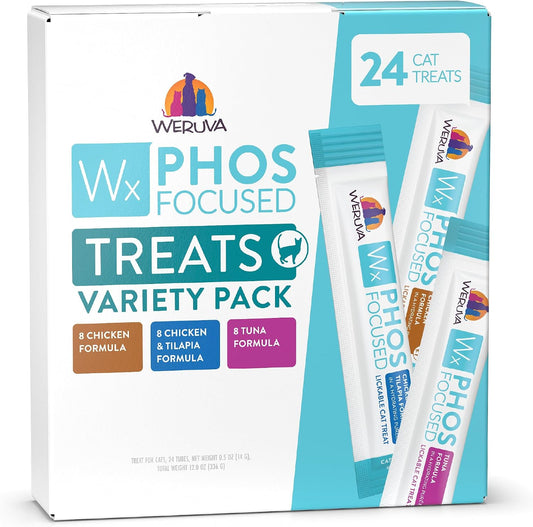 Weruva-Wx-Phos-Focused,-Lickable-Cat-Treats-Variety-Pack,-0.5oz-Tube,-Pack-of-24-504