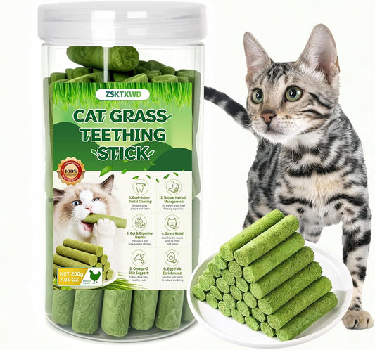 Cat-Grass-Treats,-200g/7.05-Oz-Natural-Grain-Free-Freeze-Dried-Cat-Treats,-Cat-Grass-for-239