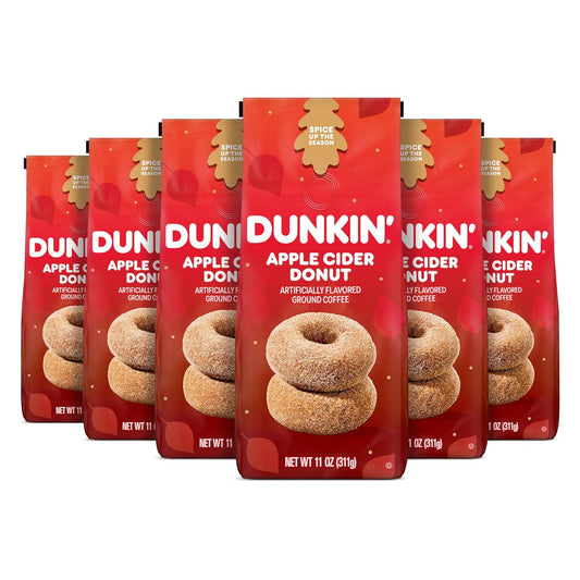 Dunkin'-Apple-Cider-Donut-Café-molido-con-sabor-artificial,-bolsas-de-onzas363