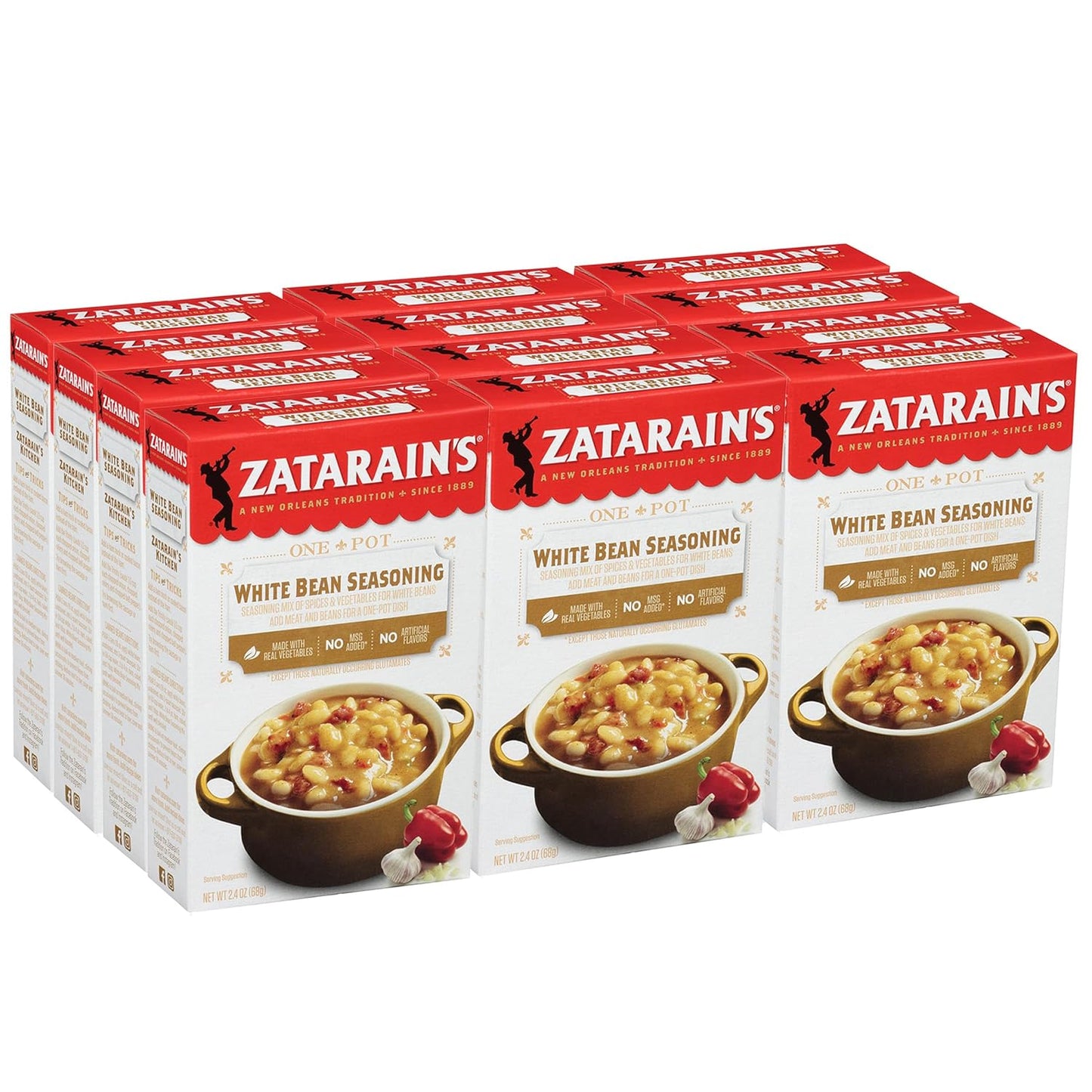Zatarain's-Condimento-de-frijoles-blancos,-2.4-onzas-(paquete-de-12)---1169