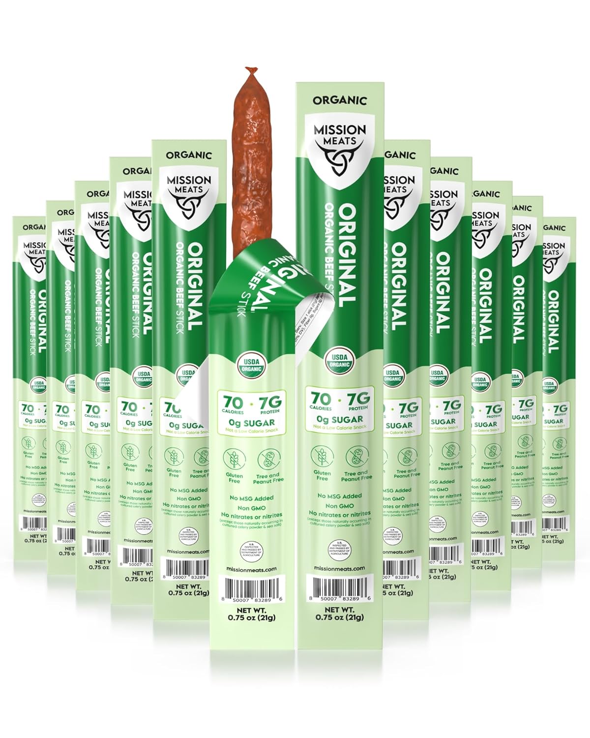 Mission-Meats-Organic-Beef-Sticks,-Non-GMO,-Grass-Fed,-Healthy-0.75oz,-12ct--|-Certified-USDA-Meat-1134
