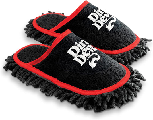 Dirt-Devil-Cleaning-Slippers,-Detachable-and-Washable-Microfiber-Dusting-Shoes,-556
