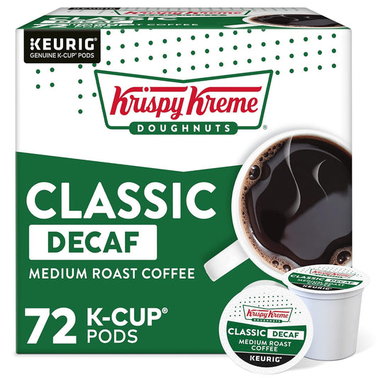 Krispy-Kreme-Classic-Decaf,-Single-Serve-Keurig-K-Cup-Pods,-Medium-Roast-Coffee-Pods,-72-2092