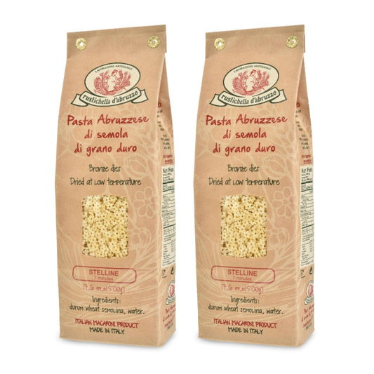Rustichella-d'Abruzzo-Stelline-Pastina,-Small-Star-Shaped-Pasta,-Perfect-for-Soups-413