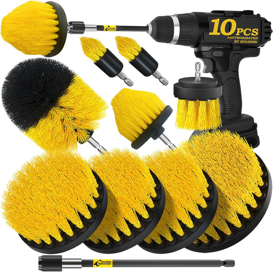 Holikme-10Pieces-Drill-Brush-Attachments-Set,-Power-Scrubber-Brush-with-4355