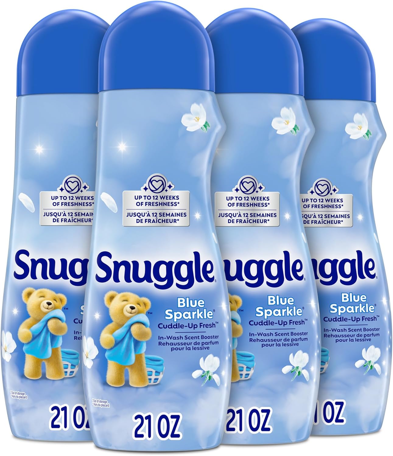 Snuggle-In-Wash-Scent-Booster,-21-Oz,-Pack-of-4,-Blue-Sparkle,-1341