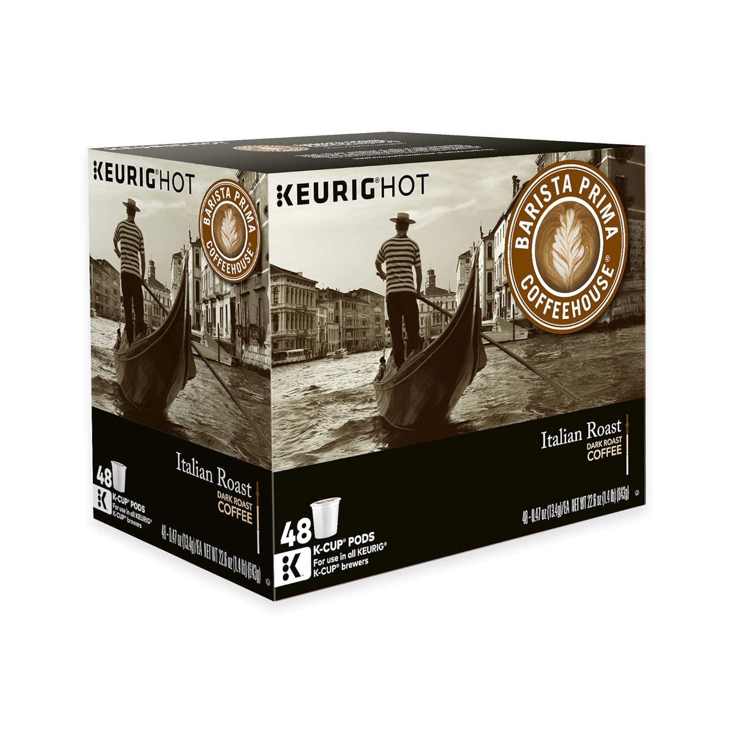 Includes-Barista-Prima-Italian-Roast-Coffee-K-Cups-for-Keurig-Brewers,-24-Count-(Pack-1910