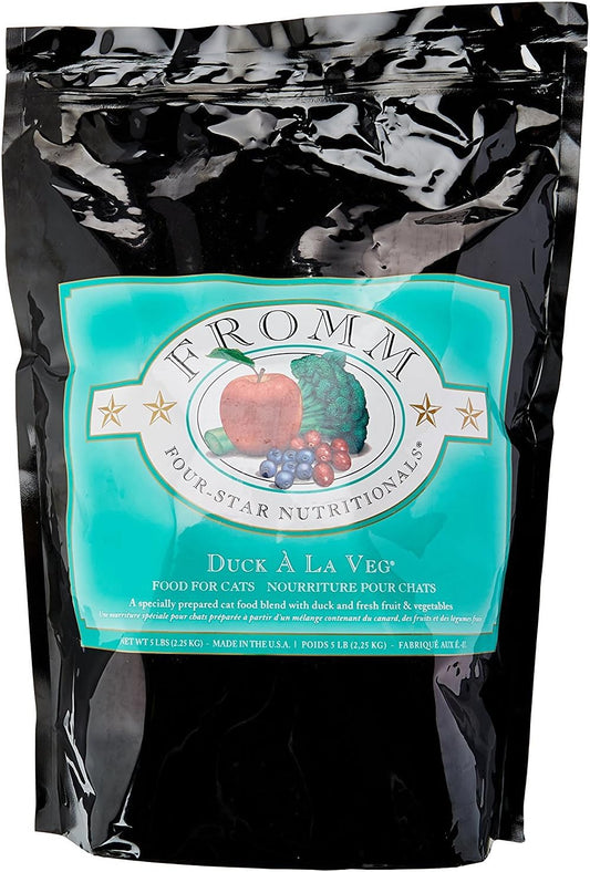 Fromm-Four-Star-Duck-a-La-Veg-Dry-Dry-Cat-Food,-5-Pound-Bag--334
