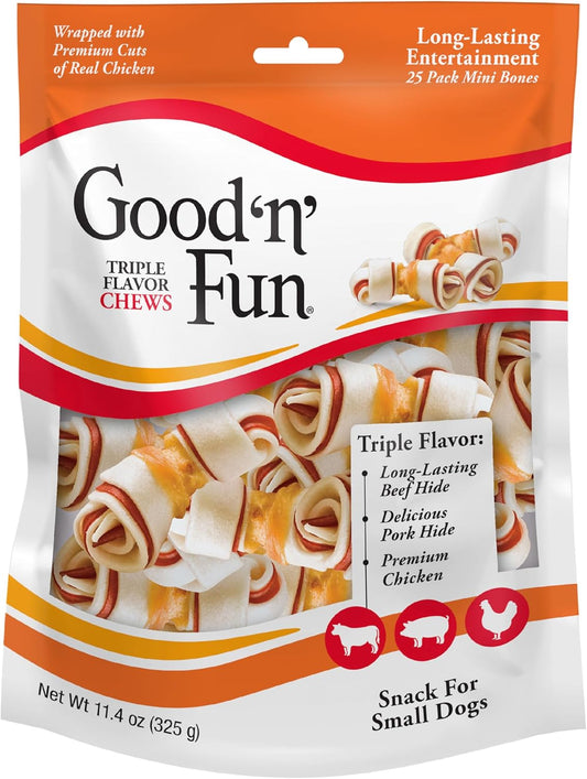 Good'N'Fun-Triple-Flavor-Mini-Rawhide-Chews,-25-Count------1532