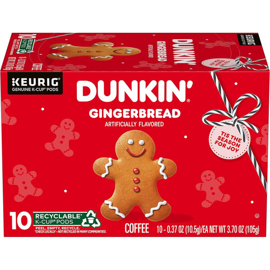Dunkin'-Gingerbread-Artificially-Flavored-Coffee,-Keurig-K-Cup-Pods,-10-Count-Box-----160
