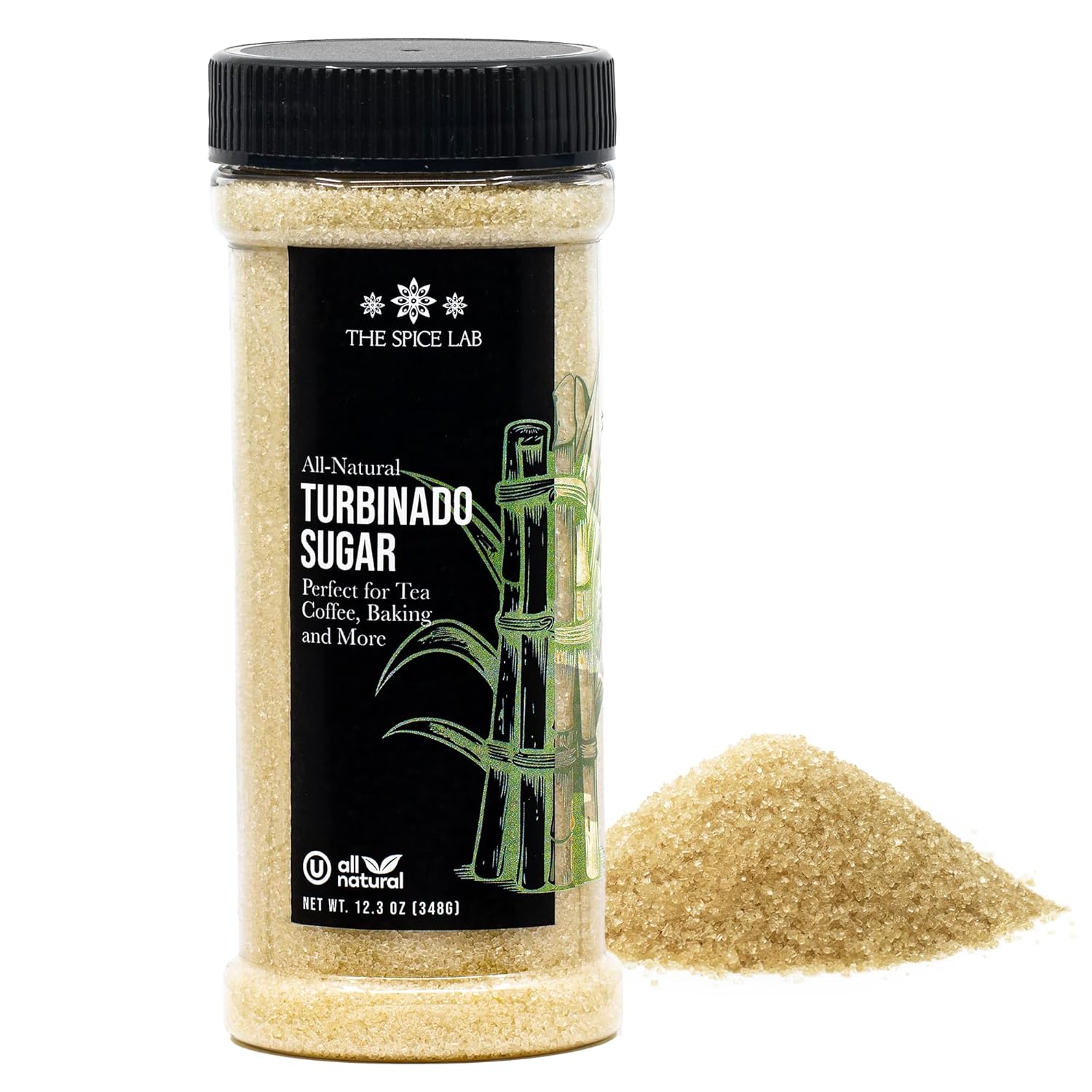 The-Spice-Lab-Turbinado-Sugar-(12.3-Oz)---Natural-Raw-Cane-Sugar-Baking,-&-1313