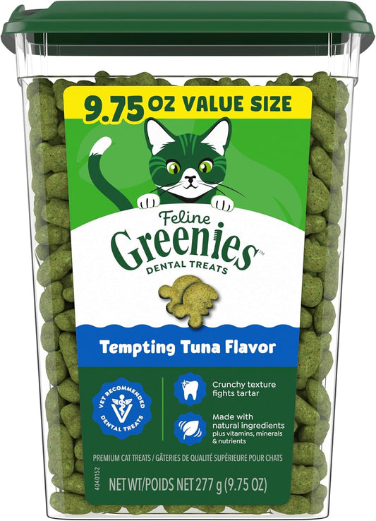 Greenies-Cat-Treats,-Veterinarian-Recommended-Adult-Natural-Dental-Cat-Treats,-Tempting-Tuna-Flavor,-9.75-oz.-594