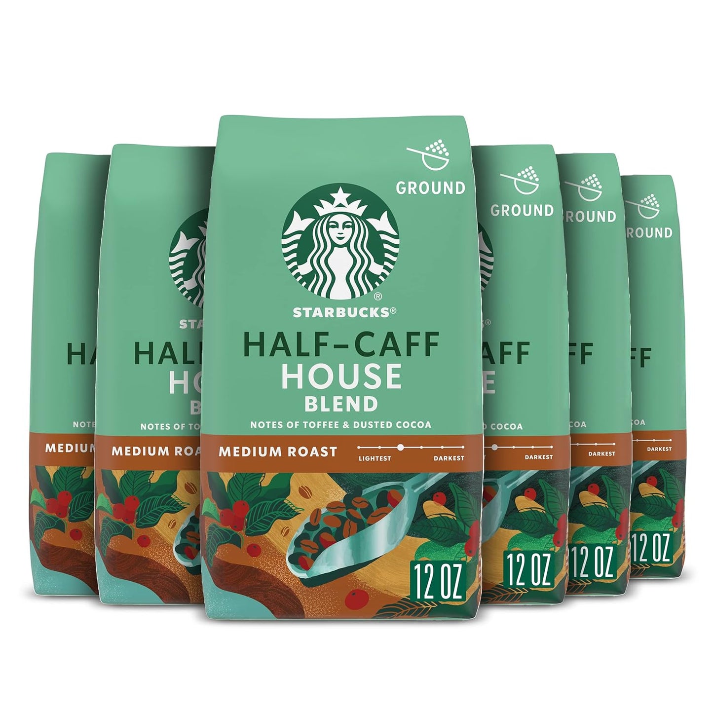 Starbucks-Ground-Coffee,-Medium-Roast-Coffee,-Half-Caff-House-Blend,-1-Arabica,-6-Bags-2186