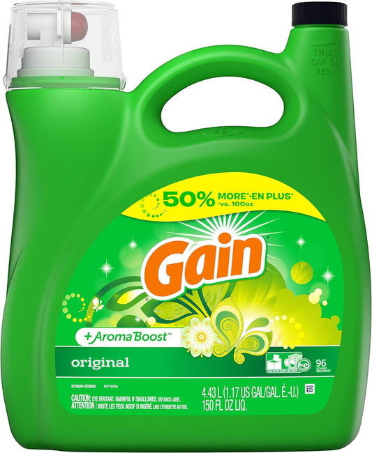 Gain-+-Aroma-Boost-Liquid-Laundry-Detergent,-Original,-96-Loads-961