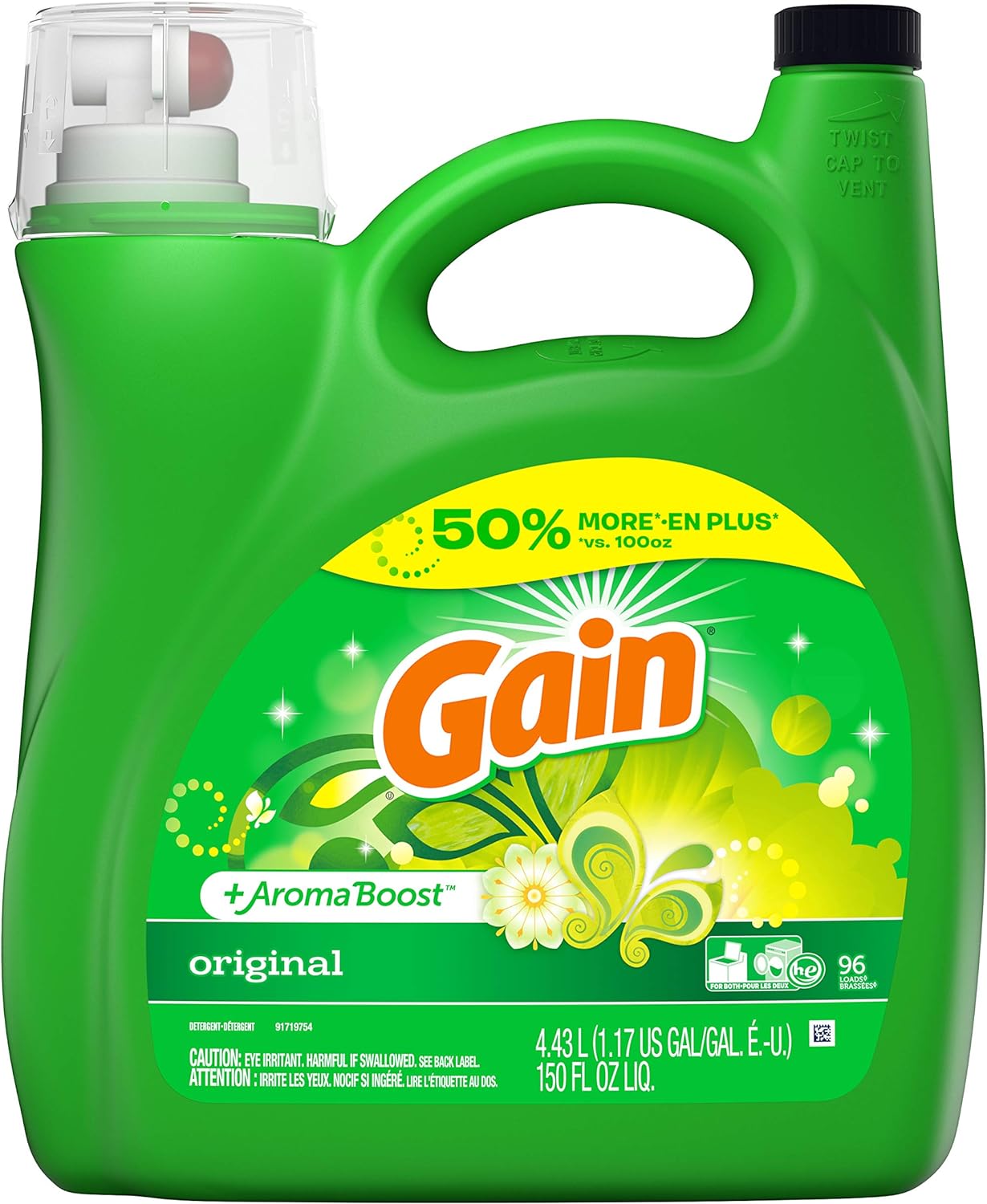 Gain-+-Aroma-Boost-Liquid-Laundry-Detergent,-Original,-96-Loads-920