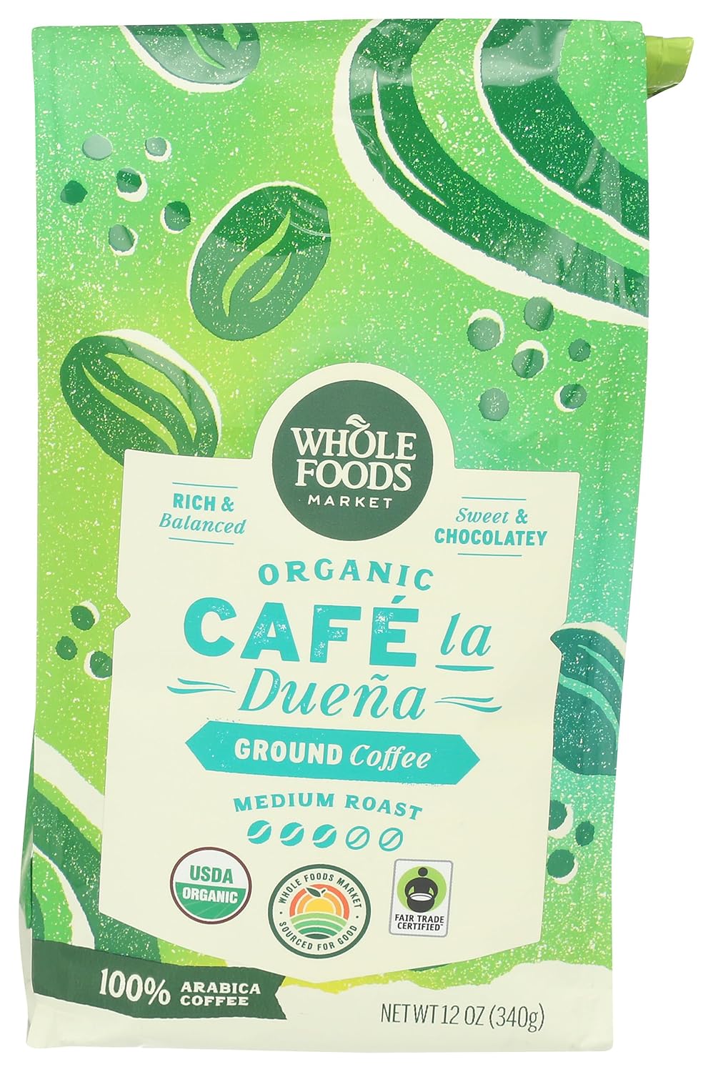 Whole-Foods-Market,-Organic-Café-la-Duena-Ground-Coffee,-Medium-Roast,-Rich-&-2373