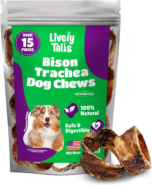 Trachea-Dog-Chews-15-Pack,-1-Bison-Dog-Treats,-2367