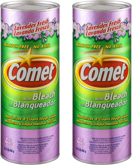Comet-Cleaner-with-Bleach-Powder,-Lavender-Fresh,-21-Ounces,-Scratch-Free,-2-Pack-4712