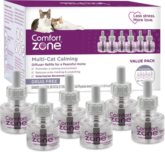 Comfort-Zone-Multi-Cat-Calming-Diffuser-Refill,-6-Pack-of-30-day-refills-|-1670