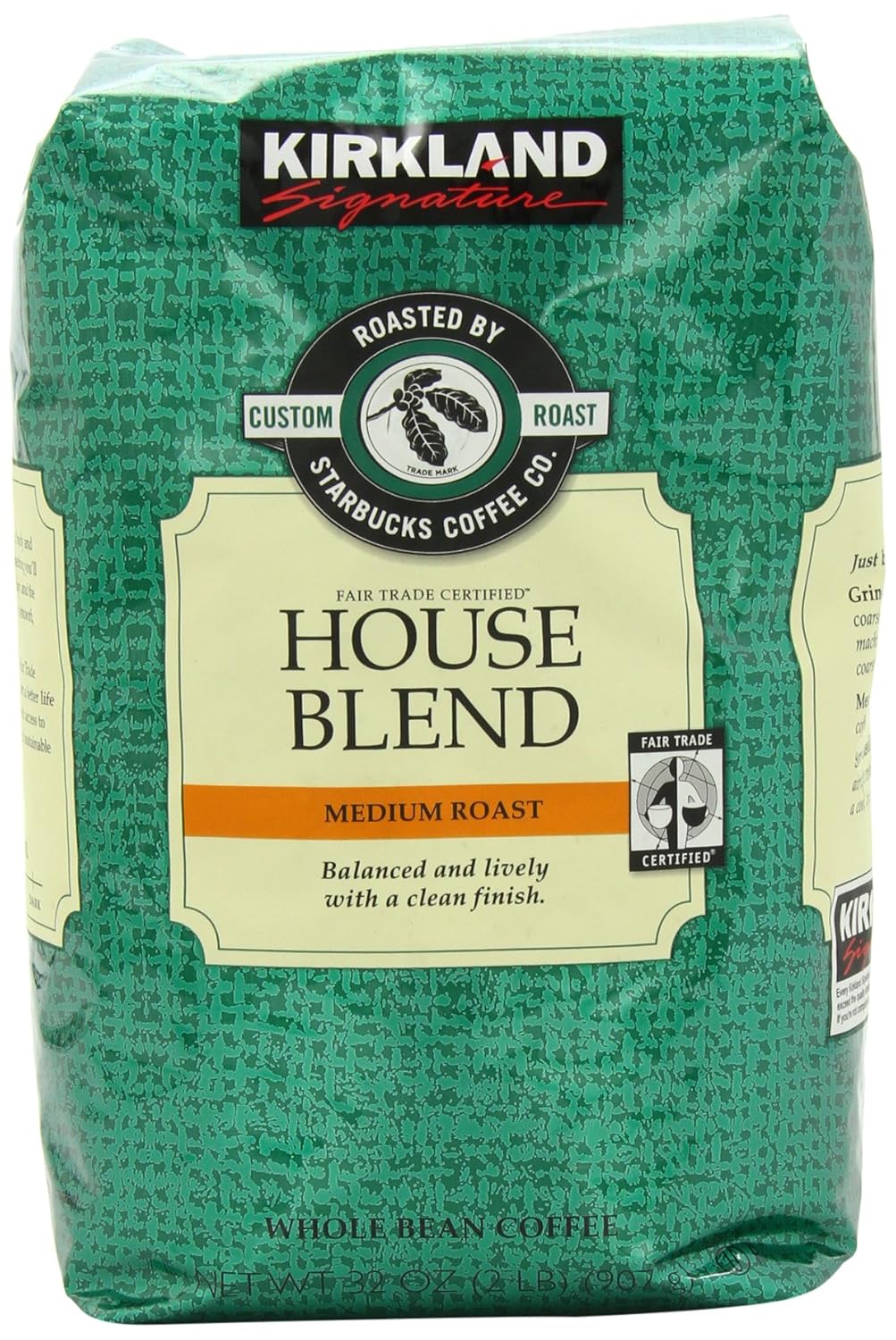 Signature's-Kirkland-Starbucks-Bean-Coffee,-Medium-Roast-House-Blend,-32-Ounce-----763