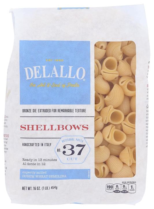 Delallo-Shellbows-Pasta,-16-Ounces-(Pack-Of-16)-745