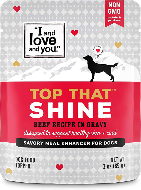 I and love and you-Top-That-Shine-Wet-Dog-Food-Pouch,-Beef-Recipe-In-Gravy,-3-2129