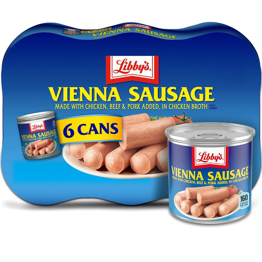 Libby's-Vienna-Sausage,-Ready-to-Eat-Canned-Meat,-10g-Protein-Per-Serving,-4.6-844