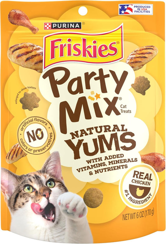 Purina-Friskies-Natural-Cat-Treats,-Party-Mix-Natural-Yums-With-Real-Chicken-&-Vitamins,-467