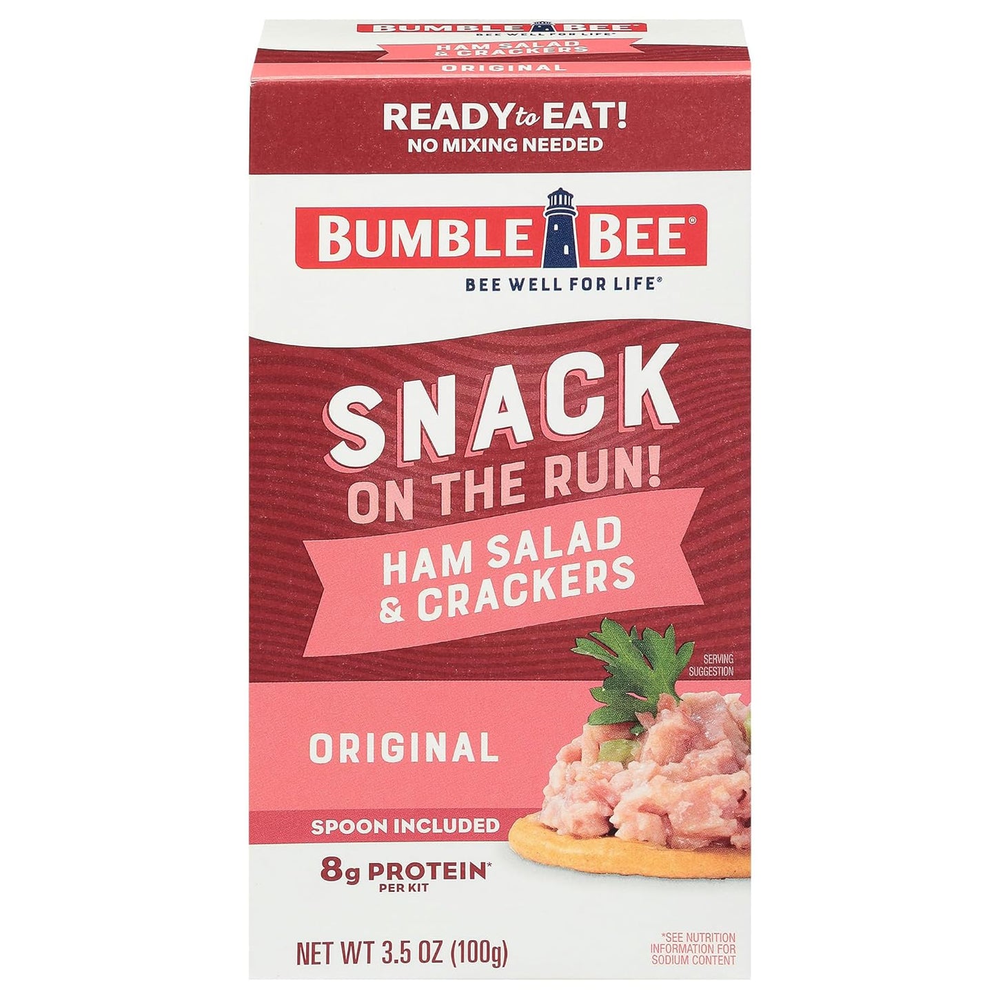 Bumble-Bee-Snack-On-The-Run---Kit-de-ensalada-de-jamón-galletas,-1305