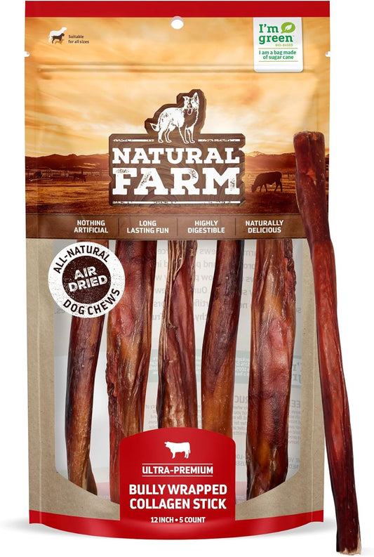 Bully-Wrapped-Collagen-Sticks-for-Dogs-(12-Inch,-386
