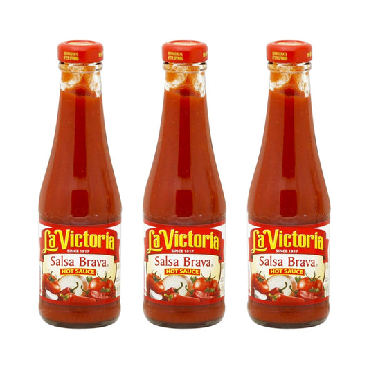 La-Victoria-Sauce-Hot-Salsa-Brava,-8-Ounce-(Pack-of-3)---1320