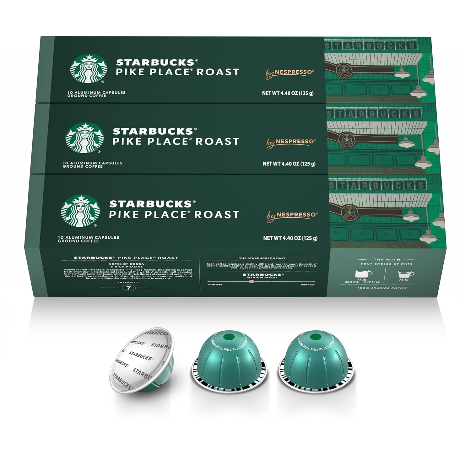Starbucks-by-Nespresso-Vertuo,-Pike-Place,-Medium-Roast-Coffee-30-count-Coffee-Pods,-Brews-3087