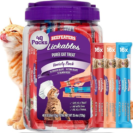Beefeaters-Lickable-Cat-Treats-48-Count-–-Puree-Squeeze-Up-Tubes-Variety-Pack-(Salmon,-574