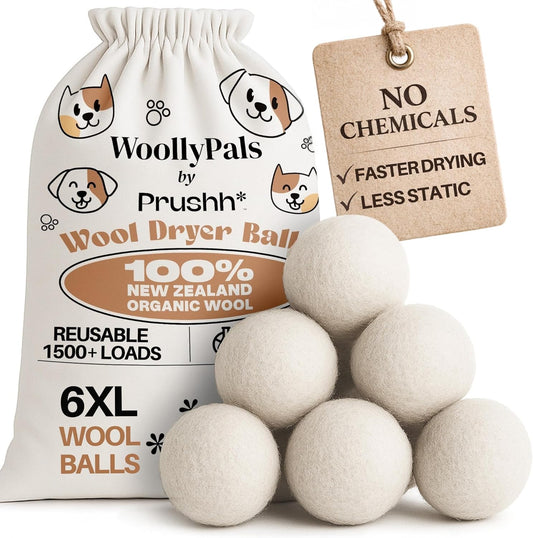 WoollyPals-Dryer-Balls-(6-Pack,-XL-Size)---1-New-Zealand-Wool---1490