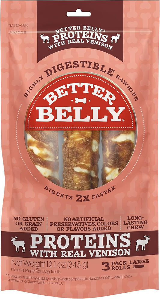 Better-Belly-Proteins-with-Real-Venison-Large-Rolls-3-Count,-Digestible-for-2293