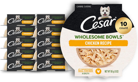 Cesar-Wholesome-Bowls-Adult-Wet-Dog-Food,-Chicken,-Recipe,-Wet-Food-for-Dogs,-2293